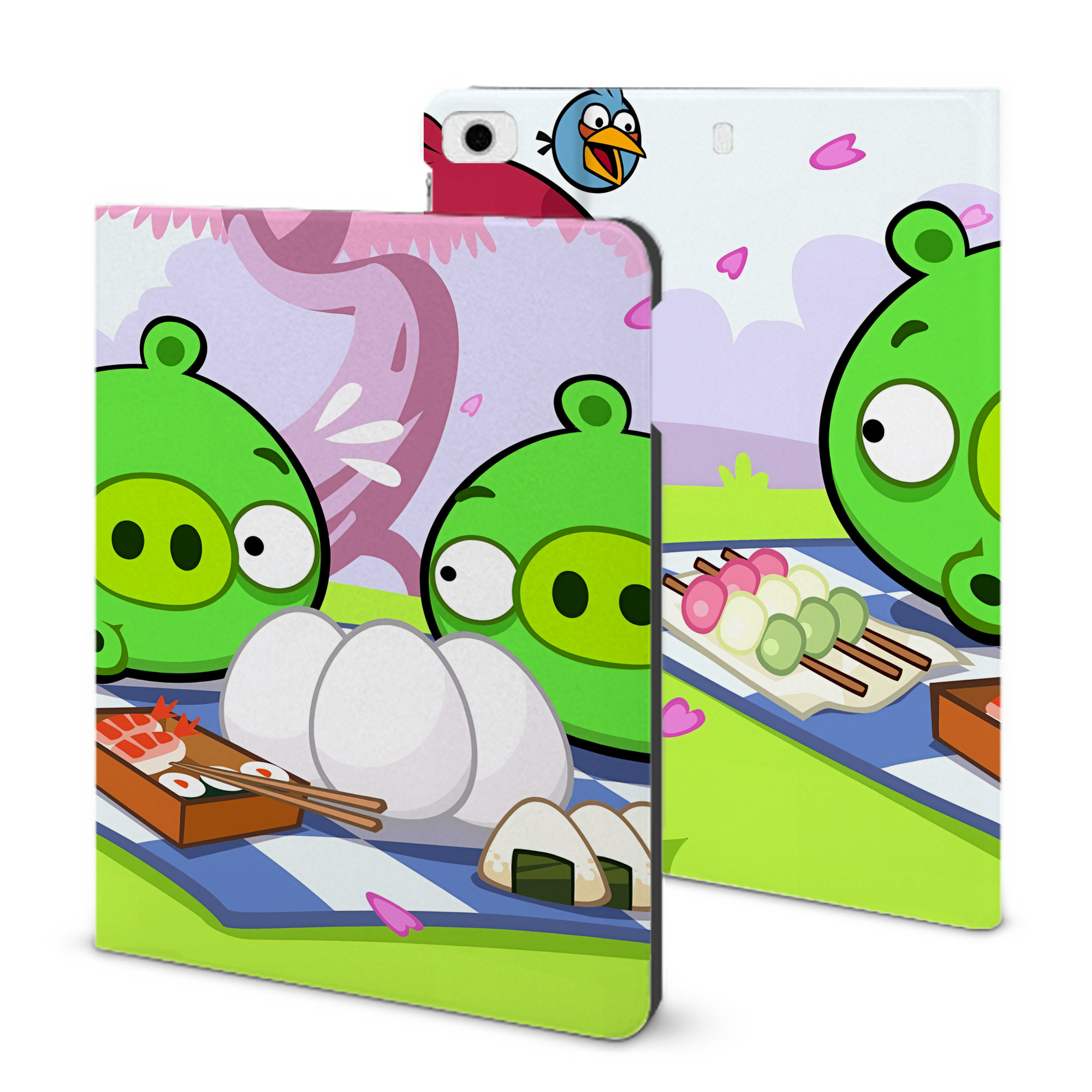 （画像用） Angry Birds アングリーバード IPad ケース ブック型 PUレザー TPU 耐衝撃 軽量 薄型 ペン収納なし 全面保護 IPad 各モデル対応